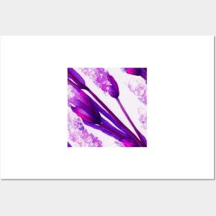 Watercolor lavender pattern Posters and Art